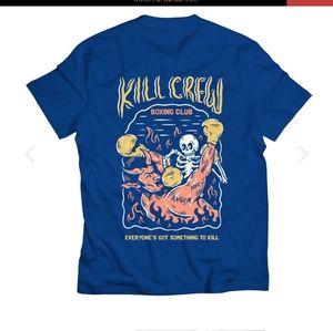 KILL CREW INNER DEMONS BOXING CLUB T-SHIRT - BLUE